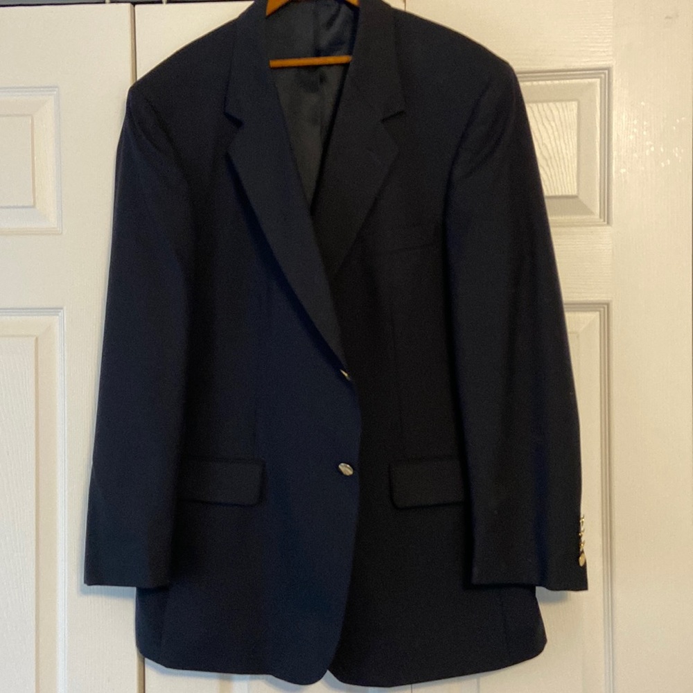 Wool navy blue blazer